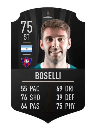 Mauro Boselli CONMEBOL LIBERTADORES 75 OVR