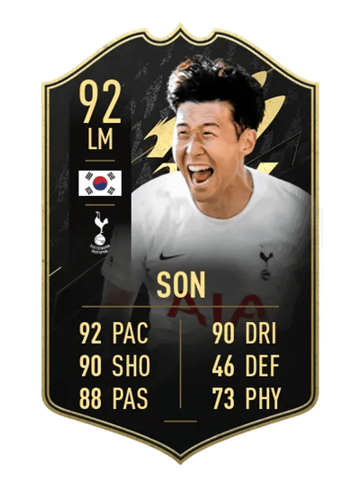 Heung Min Son Team of the Week 92 OVR