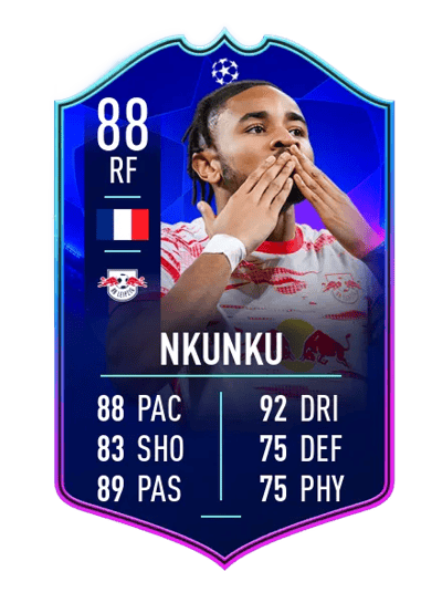 Christopher Nkunku UEFA CHAMPIONS LEAGUE TEAM OF THE TOURNAMENT 88 OVR