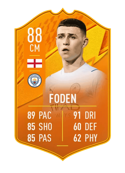 Phil Foden Domestic Man of the Match 88 OVR