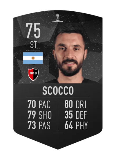 Ignacio Scocco CONMEBOL SUDAMERICANA 75 OVR