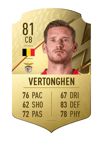 Jan Vertonghen Rare 81 OVR