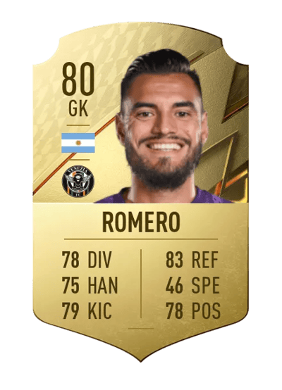 Sergio Romero Rare 80 OVR