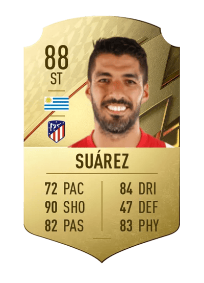 Luis Suárez Rare 88 OVR
