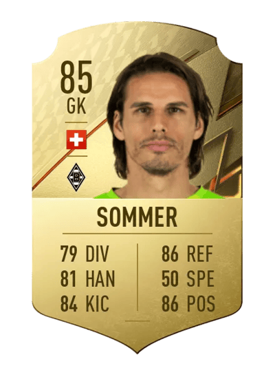 Yann Sommer Rare 85 OVR