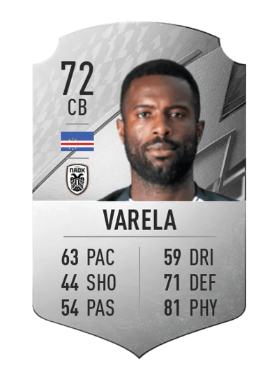 Varela Rare 72 OVR
