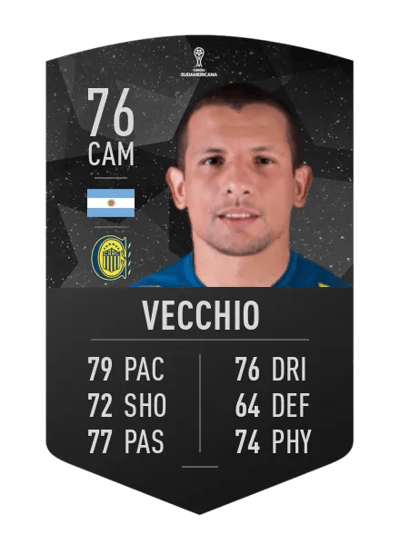 Emiliano Vecchio CONMEBOL SUDAMERICANA 76 OVR