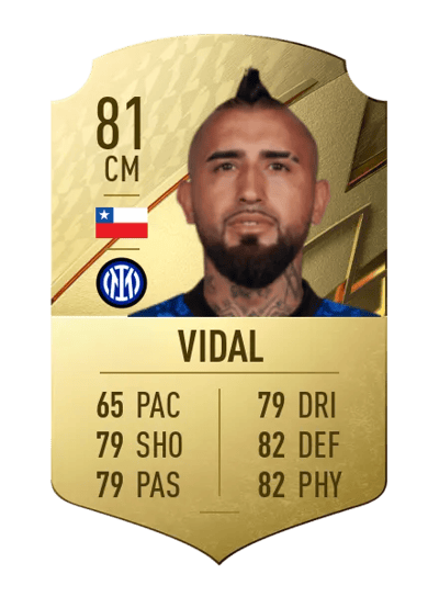 Arturo Vidal Rare 81 OVR