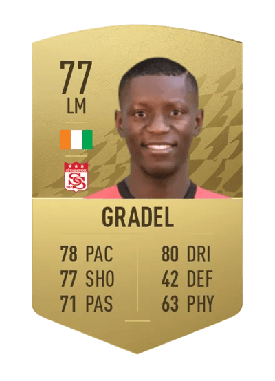 Max-Alain Gradel Common 77 OVR