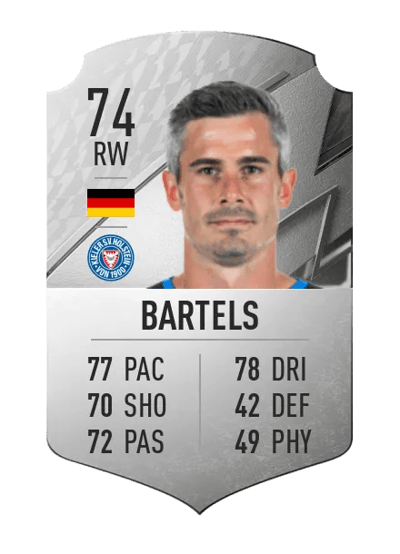 Fin Bartels Rare 74 OVR