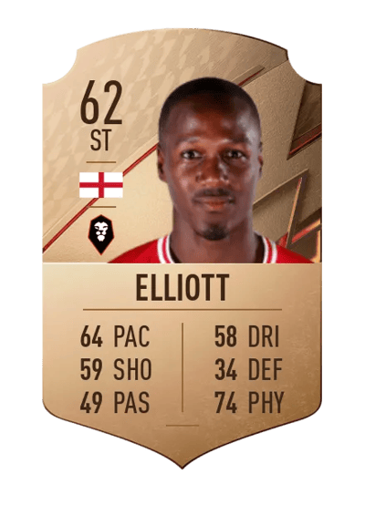 Tom Elliott Rare 62 OVR