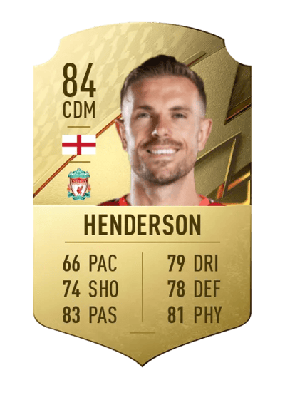 Jordan Henderson Rare 84 OVR