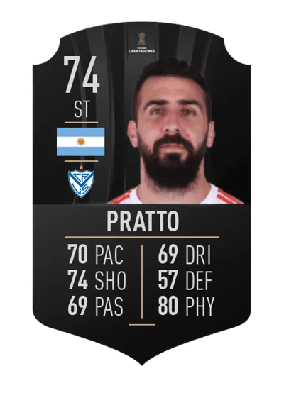 Lucas Pratto CONMEBOL LIBERTADORES 74 OVR