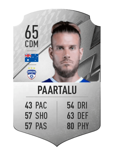 Erik Paartalu Rare 65 OVR