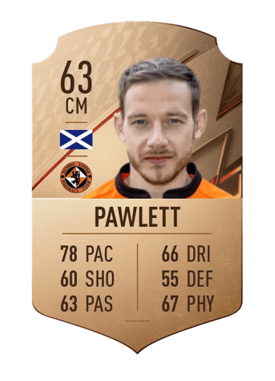 Peter Pawlett Rare 63 OVR