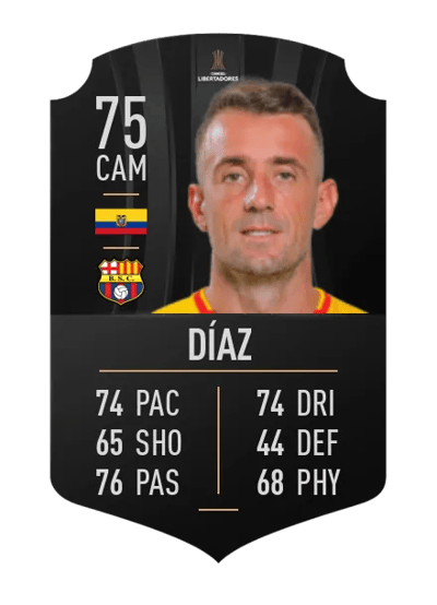 Damián Díaz CONMEBOL LIBERTADORES 75 OVR