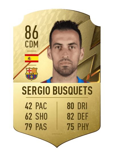 Sergio Busquets Rare 86 OVR