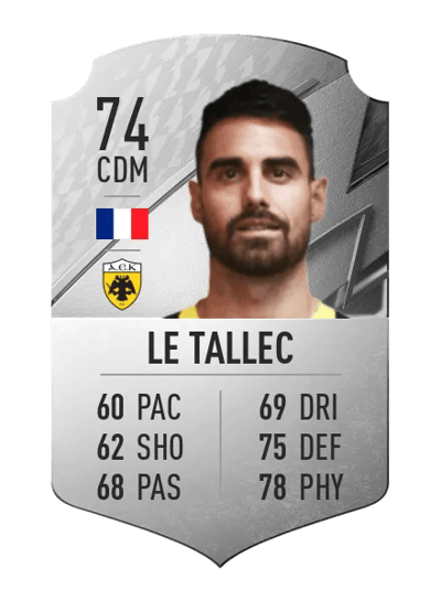 Damien Le Tallec Rare 74 OVR