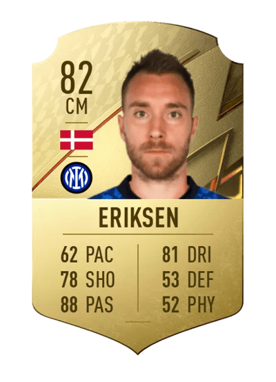 Christian Eriksen Rare 82 OVR