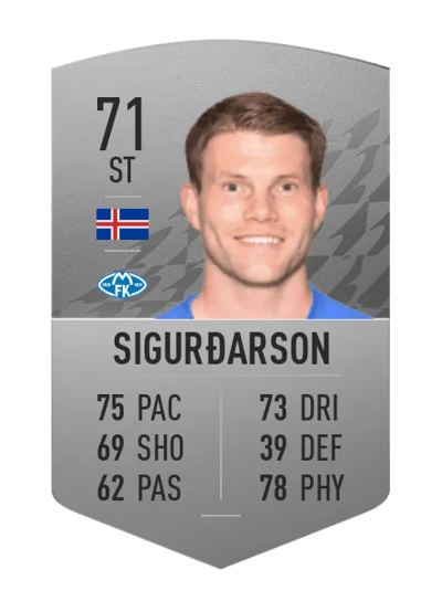 Björn Bergmann Sigurðarson Common 71 OVR