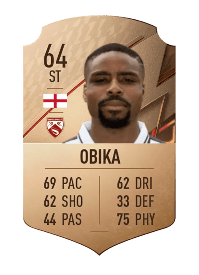 Jonathan Obika Rare 64 OVR