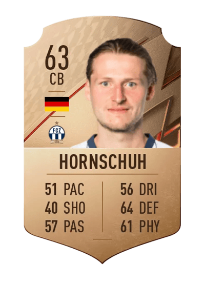 Marc Hornschuh Rare 63 OVR