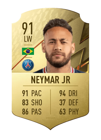 Neymar Jr Rare 91 OVR