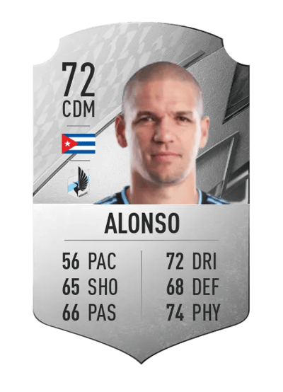 Osvaldo Alonso Rare 72 OVR