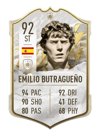 Emilio Butragueño Icon 92 OVR