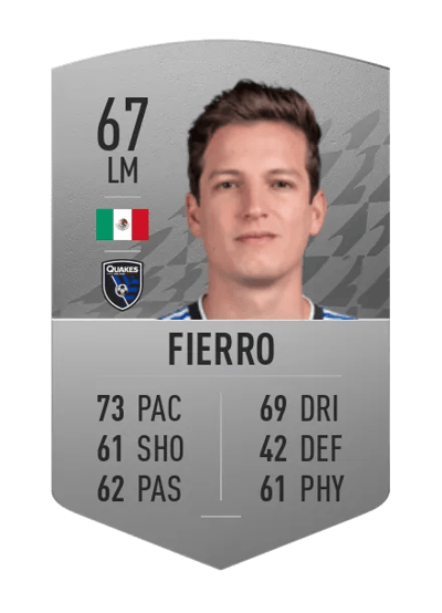 Carlos Fierro Common 67 OVR