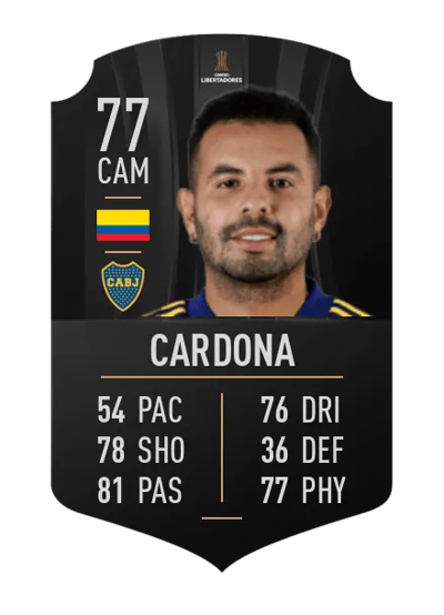 Edwin Cardona CONMEBOL LIBERTADORES 77 OVR