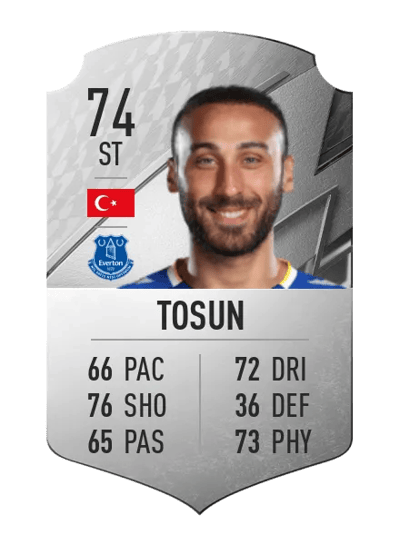 Cenk Tosun Rare 74 OVR