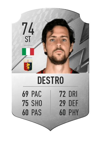 Mattia Destro Rare 74 OVR
