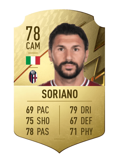 Roberto Soriano Rare 78 OVR