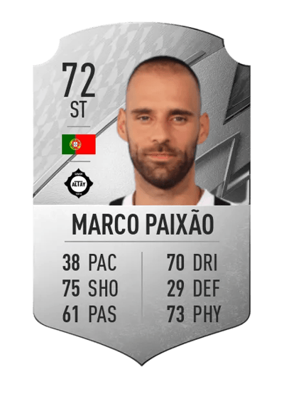 Marco Paixão Rare 72 OVR