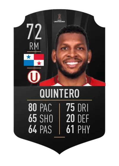 Alberto Quintero CONMEBOL LIBERTADORES 72 OVR