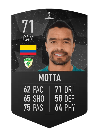 Stalin Motta CONMEBOL SUDAMERICANA 71 OVR