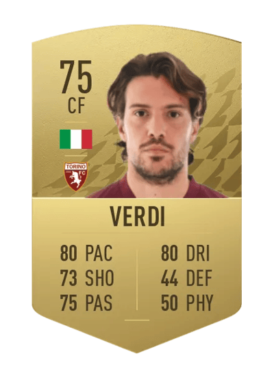 Simone Verdi Common 75 OVR