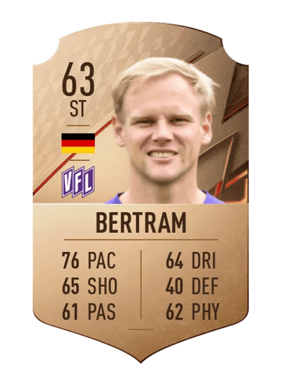 Sören Bertram Rare 63 OVR