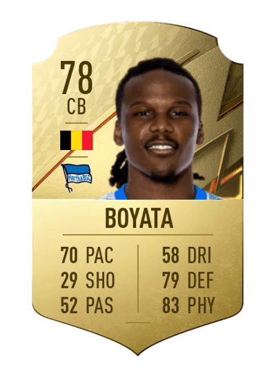 Dedryck Boyata Rare 78 OVR