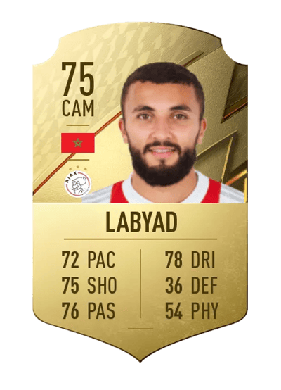 Zakaria Labyad Rare 75 OVR