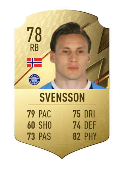 Jonas Svensson Rare 78 OVR