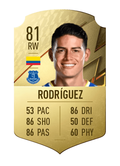 James Rodríguez Rare 81 OVR