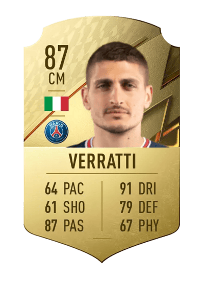 Marco Verratti Rare 87 OVR