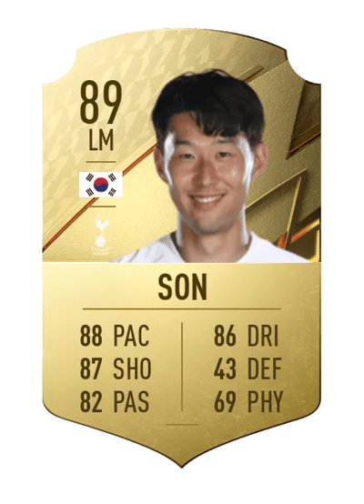 Heung Min Son Rare 89 OVR