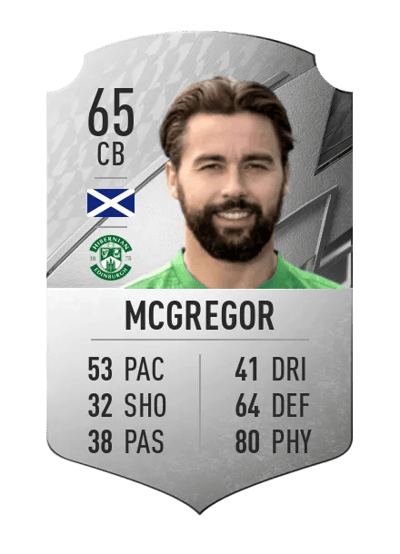 Darren McGregor Rare 65 OVR