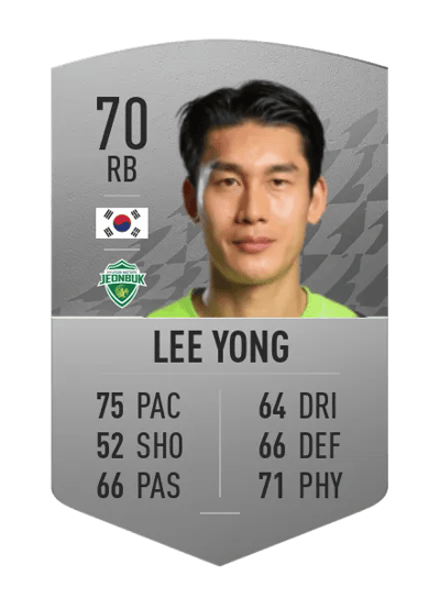 Lee Yong Common 70 OVR