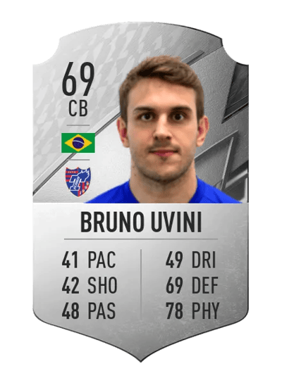 Bruno Uvini Rare 69 OVR