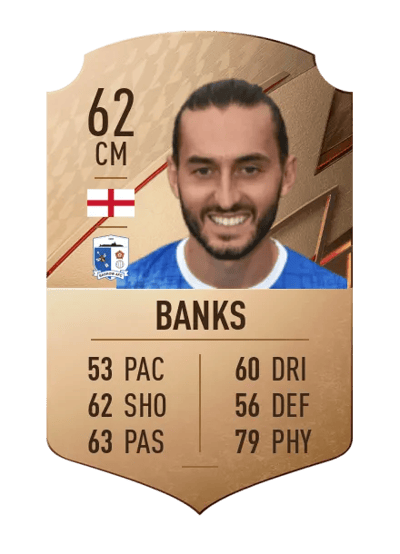 Ollie Banks Rare 62 OVR