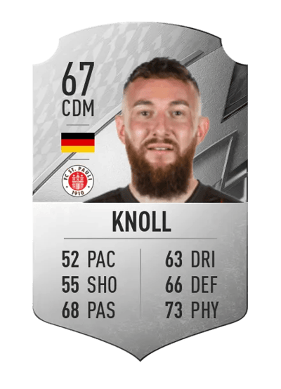 Marvin Knoll Rare 67 OVR